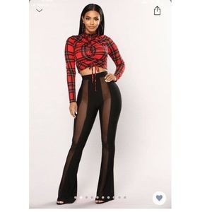 See You Looking Mesh Pants - Black